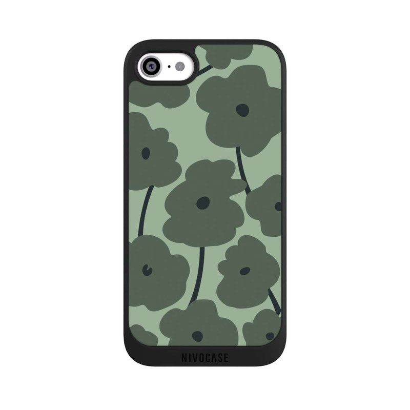 iPhone SE 2020 NIVOpure Minimalistic Flowers Green