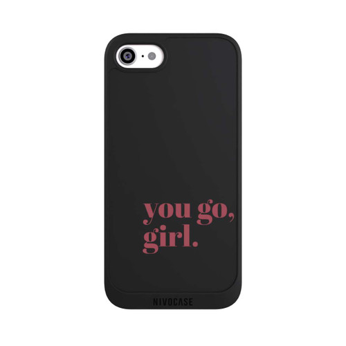 Apple iPhone SE (2020) NIVOpure You Go Girl Rosa Transparent