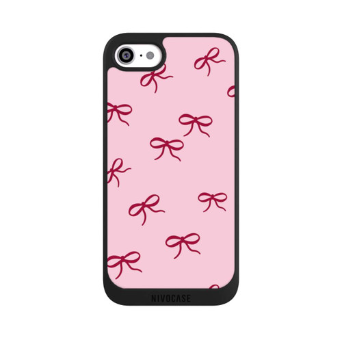 Apple iPhone SE (2020) NIVOpure Bows Red Pink Pattern