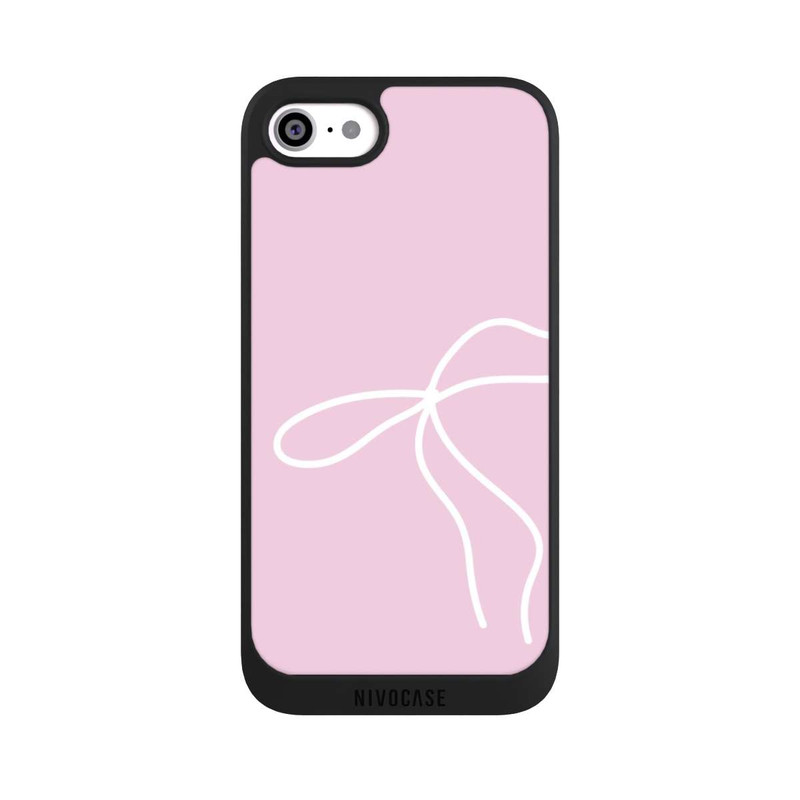 iPhone SE 2020 NIVOpure Trendy Bow White Pink