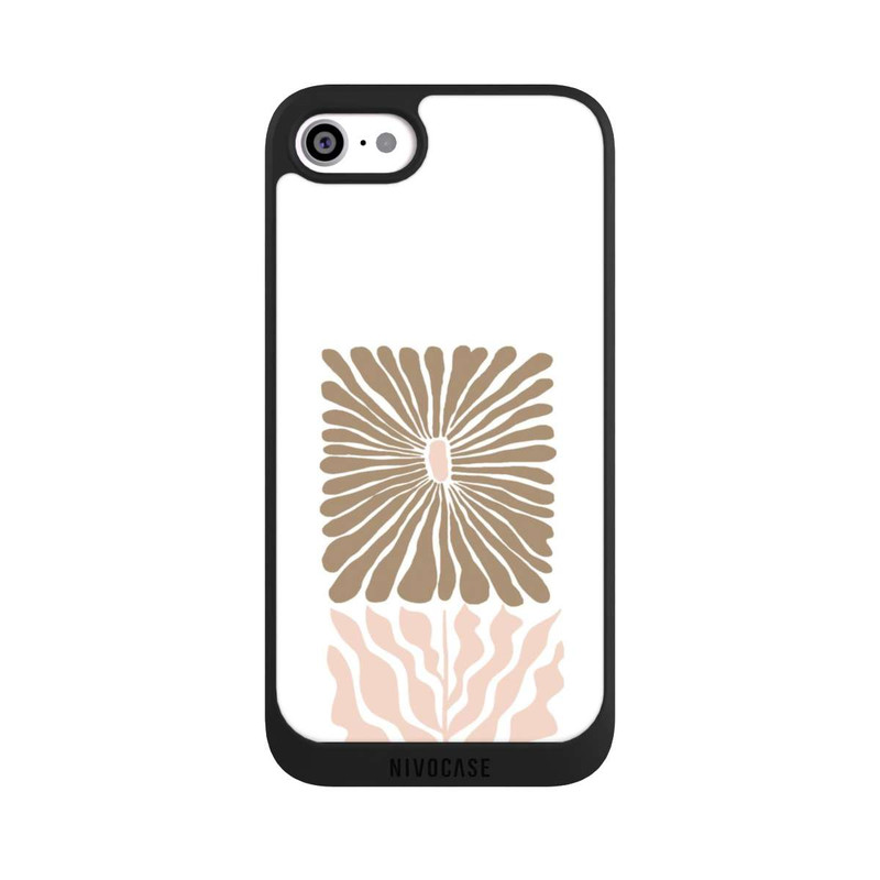 iPhone SE 2020 NIVOpure Boho Flower Caramel on White