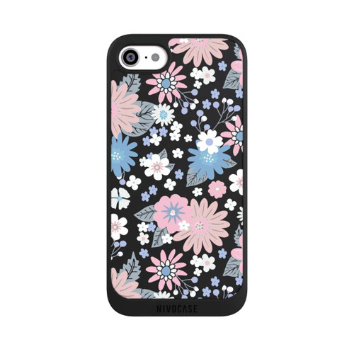 Apple iPhone SE (2020) NIVOpure Wildflower Pattern Illustration Pastell Transparent