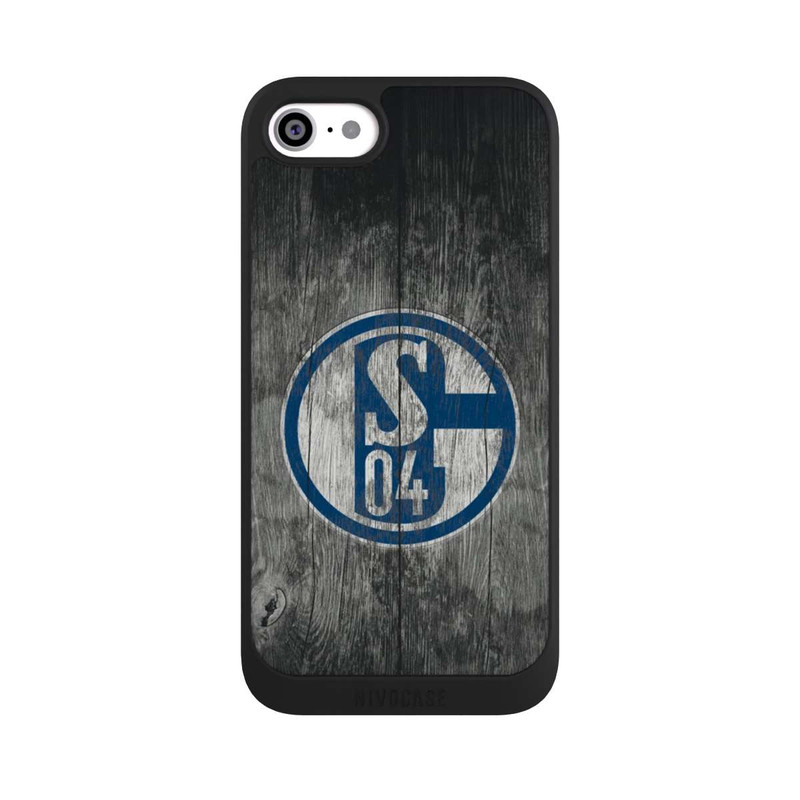 iPhone SE 2020 NIVOpure Schalke 04 Holz Look