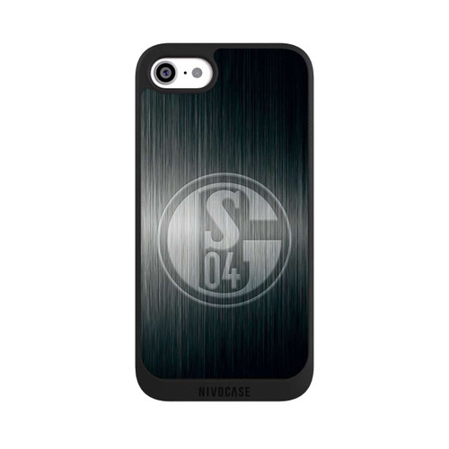 Apple iPhone SE (2020) NIVOpure Schalke 04 Metall Look