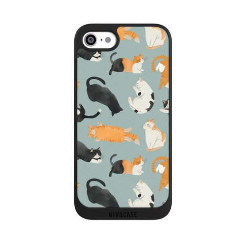 Apple iPhone SE (2020) NIVOpure Cats Pattern