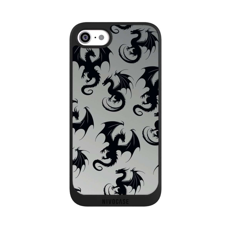 iPhone SE 2020 NIVOpure Dragon Pattern Grey