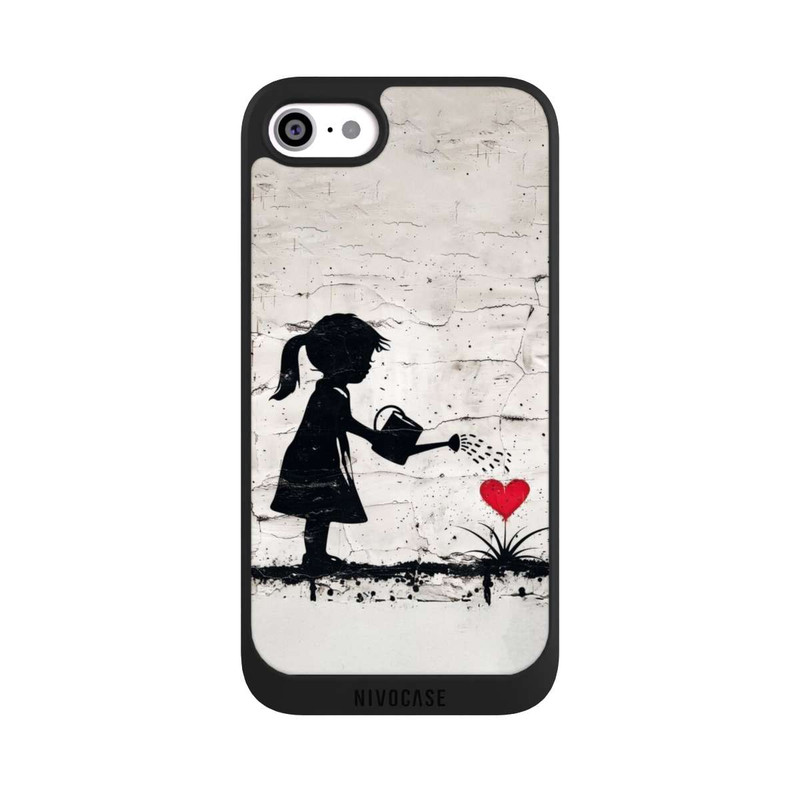 iPhone SE 2020 NIVOpure Girl Watering Bunch of Flowers 