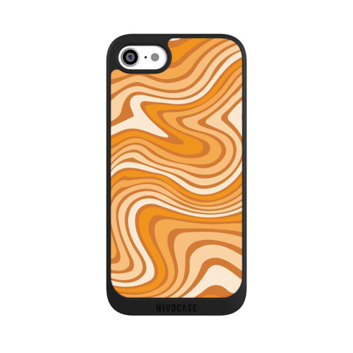 Apple iPhone SE (2020) NIVOpure Wellenmuster Orange
