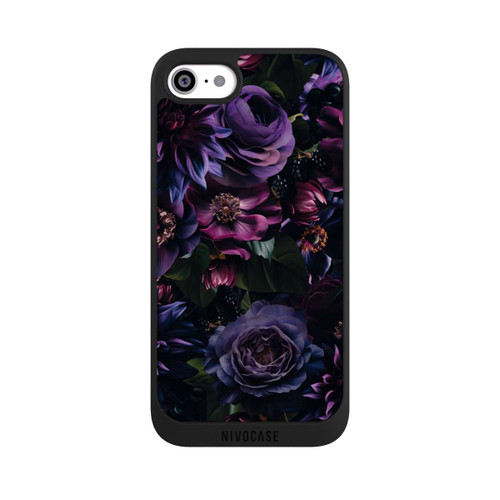 Apple iPhone SE (2020) NIVOpure Dark Purple Flowers