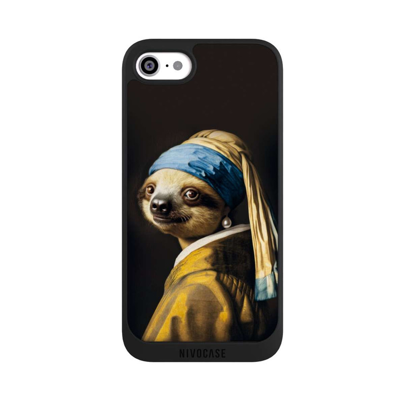 iPhone SE 2020 NIVOpure Sloth with a Pearl Earring
