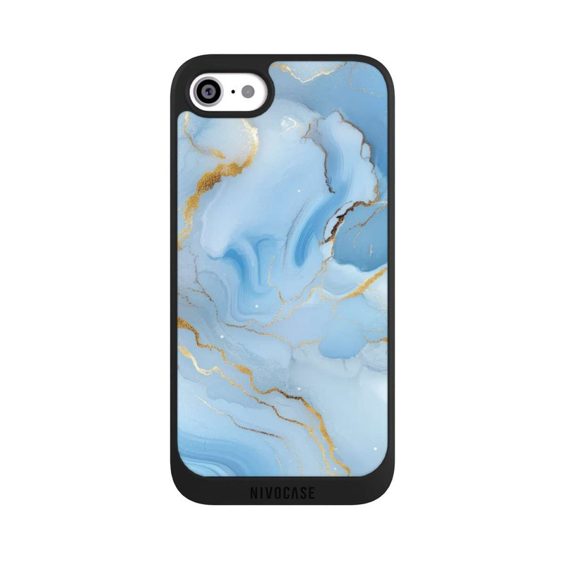 iPhone SE 2020 NIVOpure Blue Marble Goldprint