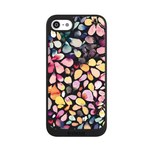Apple iPhone SE (2020) NIVOpure Eucalyptus Watercolor Leaves Black
