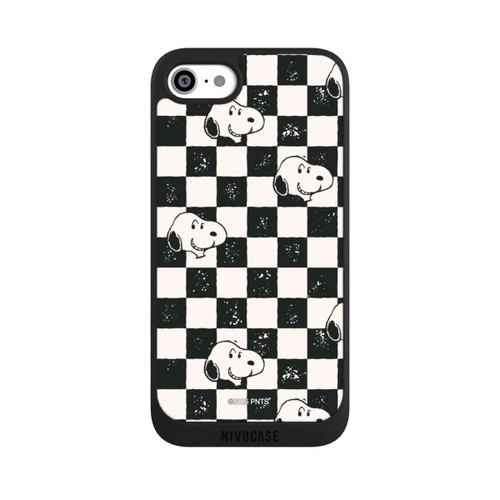 Apple iPhone SE (2020) NIVOpure Snoopy Heads Checked Pattern