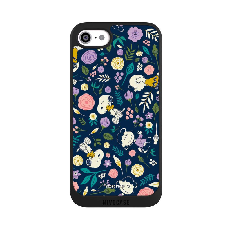 iPhone SE 2020 NIVOpure Peanuts Dark Flower Pattern