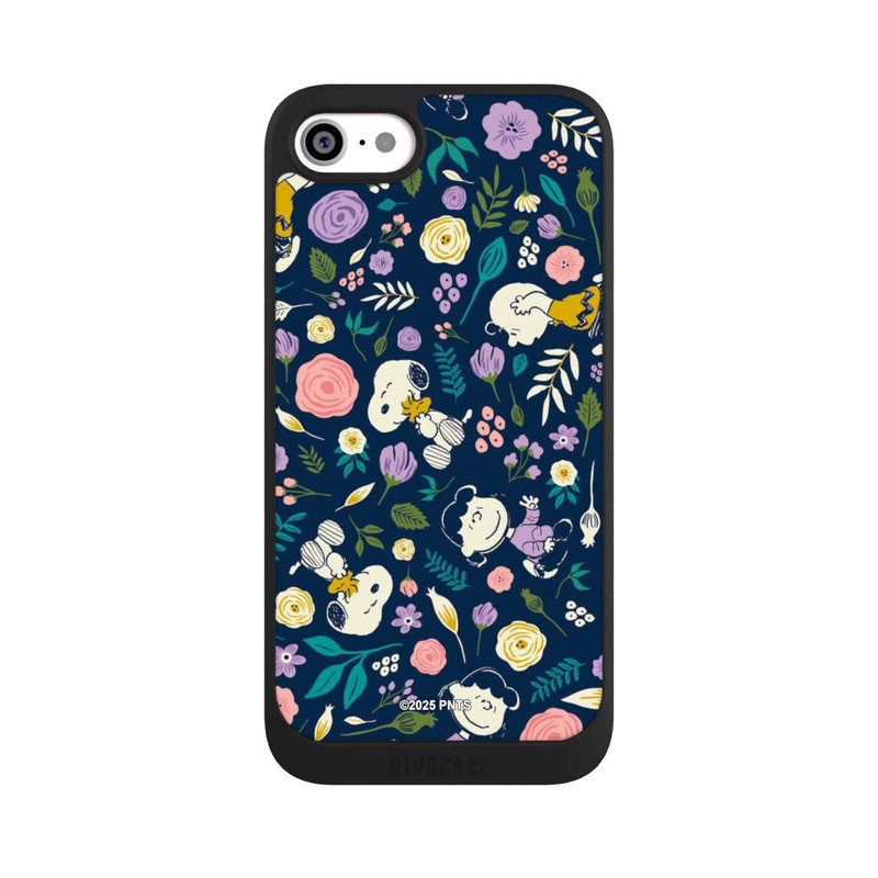 iPhone SE 2020 NIVOpure Peanuts Dark Flower Pattern