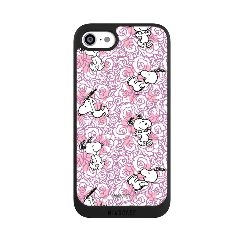 iPhone SE 2020 NIVOpure Peanuts Pink Roses Pattern