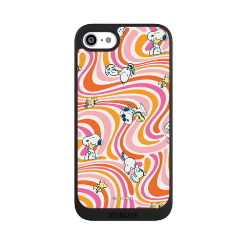 Apple iPhone SE (2020) NIVOpure Peanuts Hippie Pattern Orange