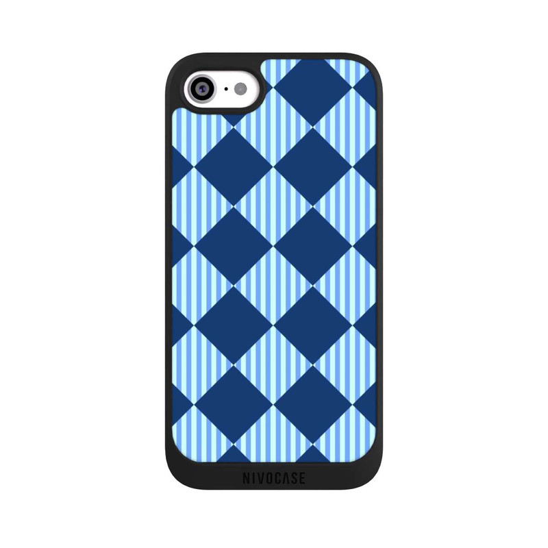 iPhone SE 2020 NIVOpure Diamond Pattern Blue