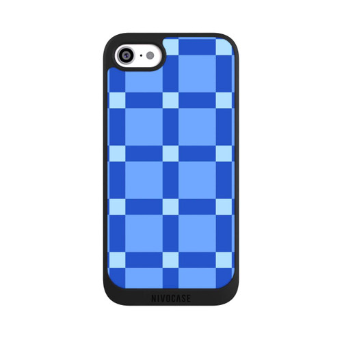 Apple iPhone SE (2020) NIVOpure Big Blue Checked Pattern