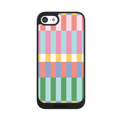 Apple iPhone SE (2020) NIVOpure Checked Theme Pastel