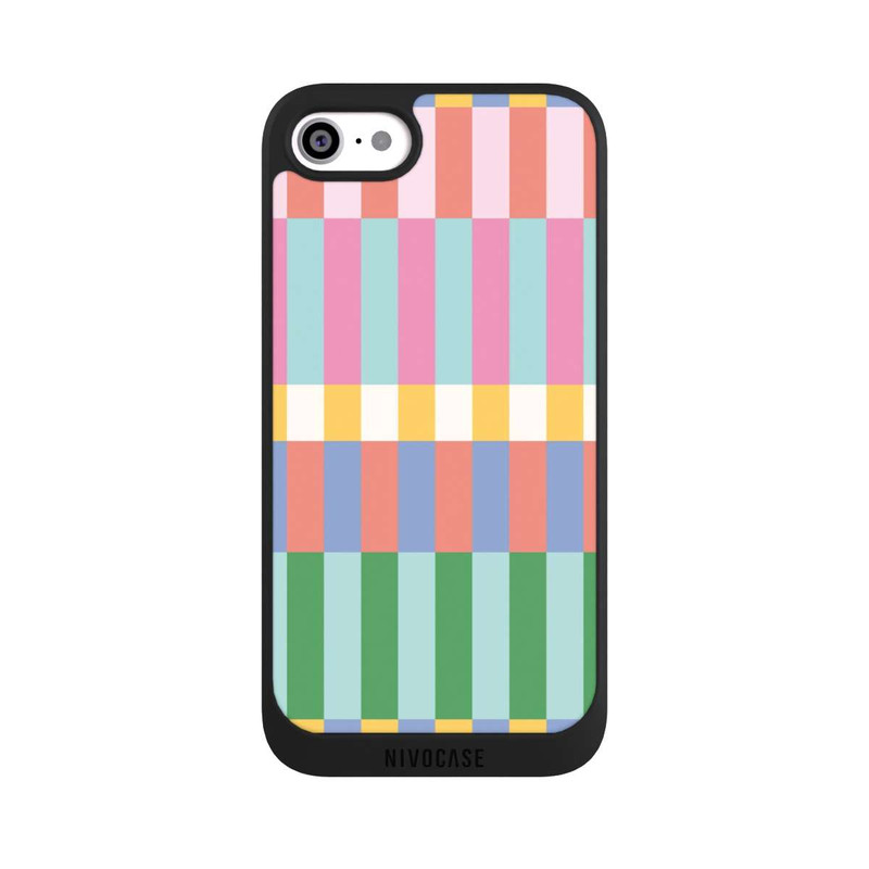 iPhone SE 2020 NIVOpure Checked Theme Pastel