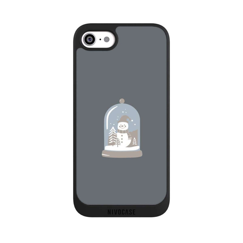 iPhone SE 2020 NIVOpure Minimalist Snow Globe with Snowman