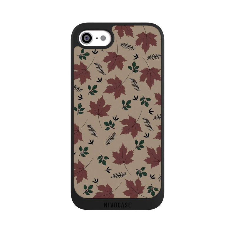 iPhone SE 2020 NIVOpure Brown Leaves Falling Pattern