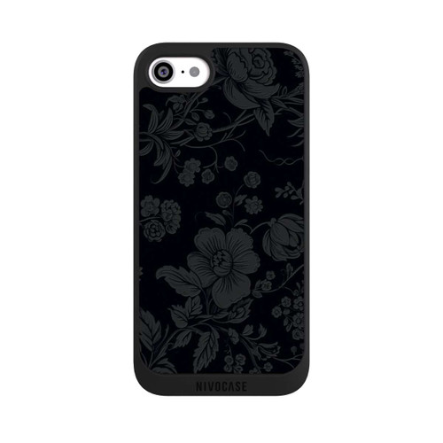Apple iPhone SE (2020) NIVOpure Dunkle Blumen Vintageoptik
