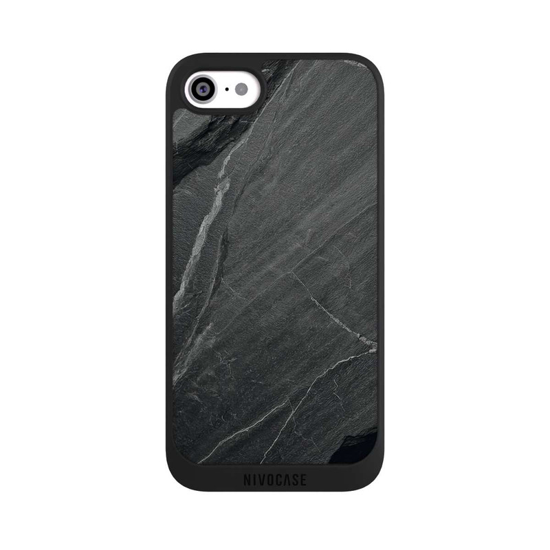 iPhone SE 2020 NIVOpure Stone Texture Grey with AI