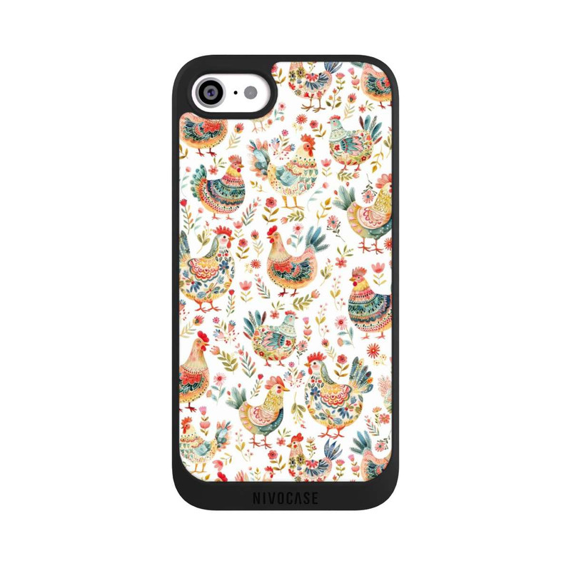 iPhone SE 2020 NIVOpure Colorful Chicken Pattern with AI