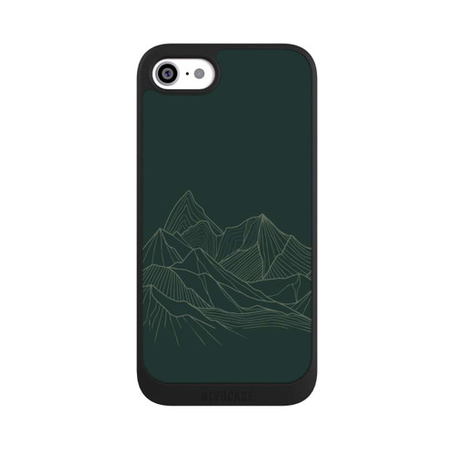 Apple iPhone SE (2020) NIVOpure Berg Line Art Grün