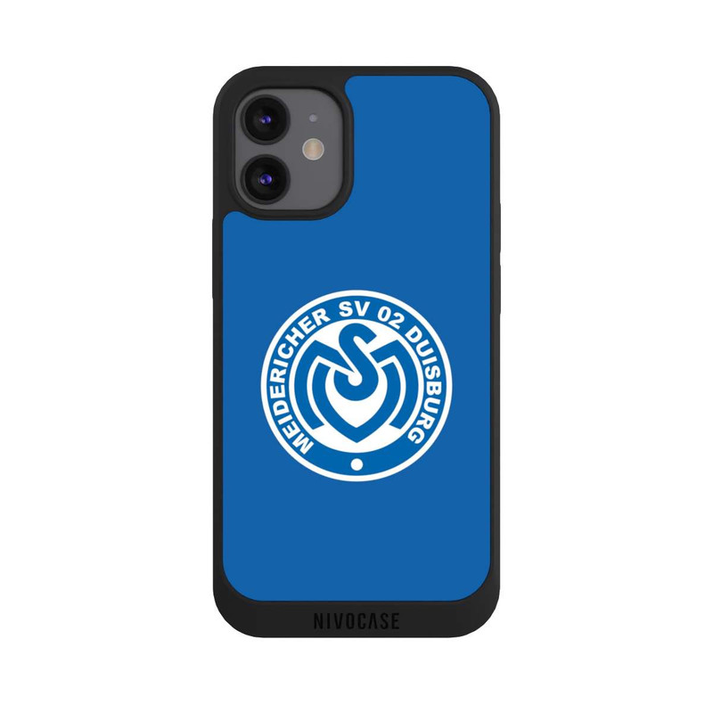 iPhone 12 mini NIVOpure MSV Logo auf Blau