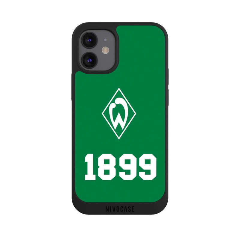 iPhone 12 mini NIVOpure 1899 Grün-Weiß Lebenslang Grün - Werder Bremen