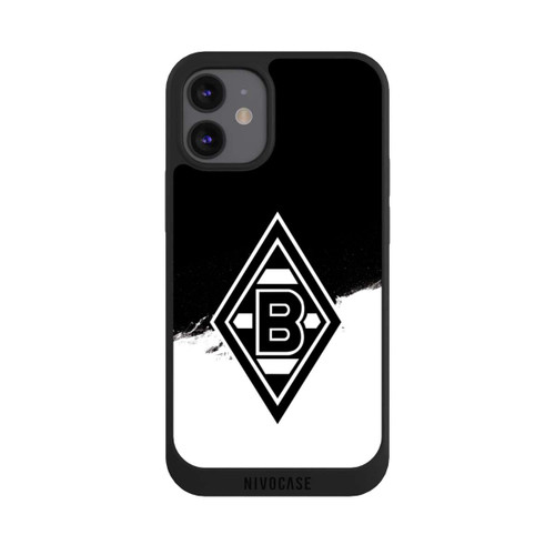 Apple iPhone 12 mini NIVOpure Borussia Scratch Schwarz-Weiss