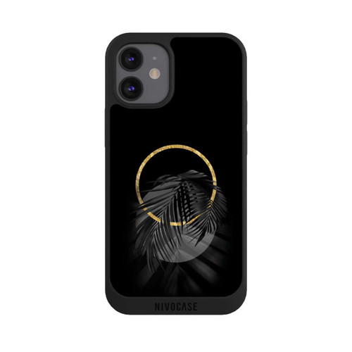 Apple iPhone 12 mini NIVOpure tropische Blätter schwarz
