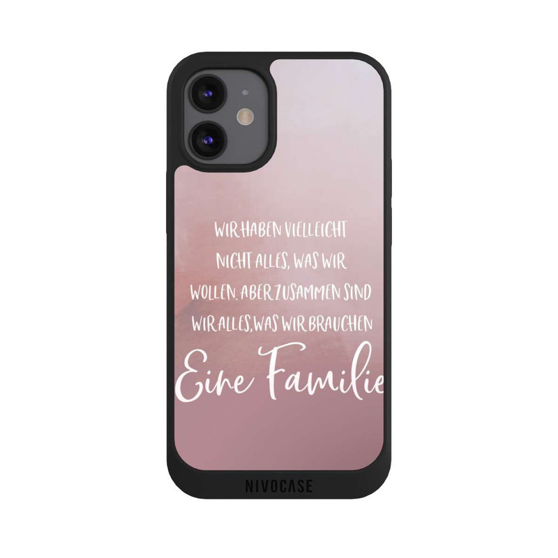 iPhone 12 mini NIVOpure Eine Familie Altrosa