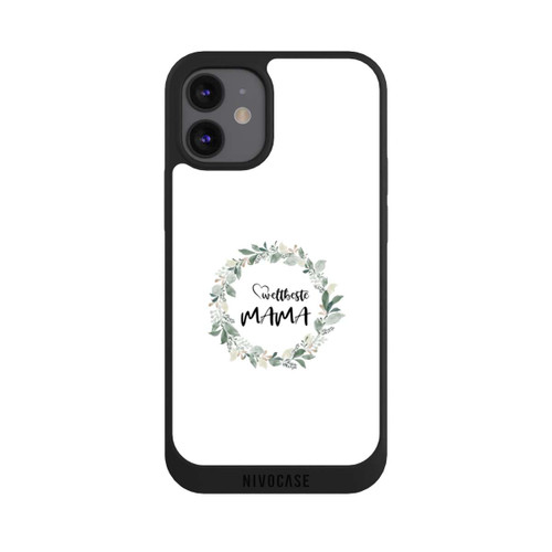 Apple iPhone 12 mini NIVOpure Weltbeste Mama Blumenkranz