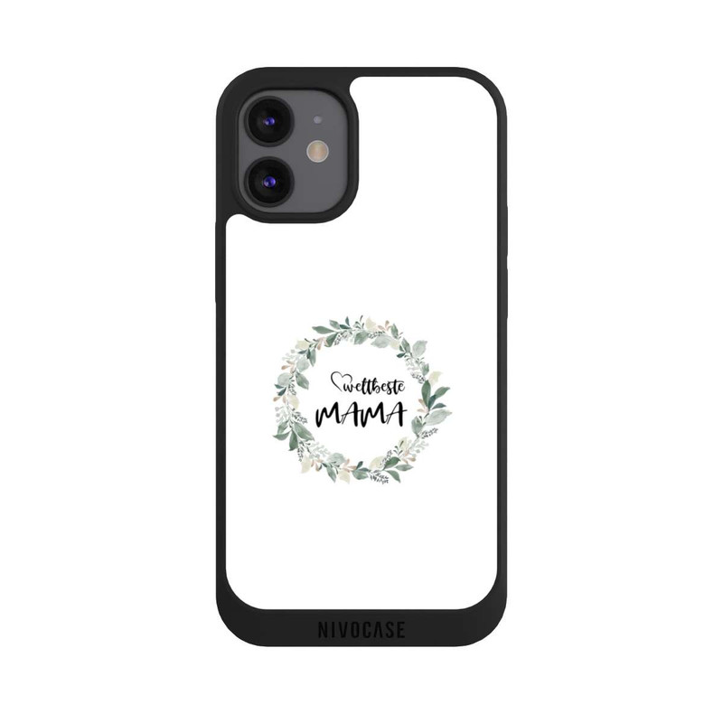 iPhone 12 mini NIVOpure Weltbeste Mama Blumenkranz