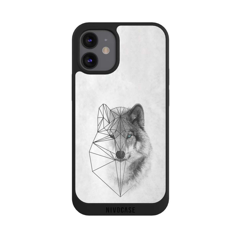 iPhone 12 mini NIVOpure Polygonaler Wolf