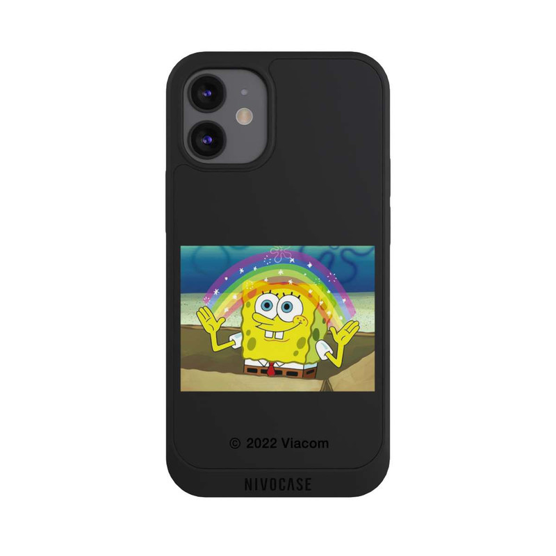 iPhone 12 mini NIVOpure Spongebob - Regenbogen Meme transparent