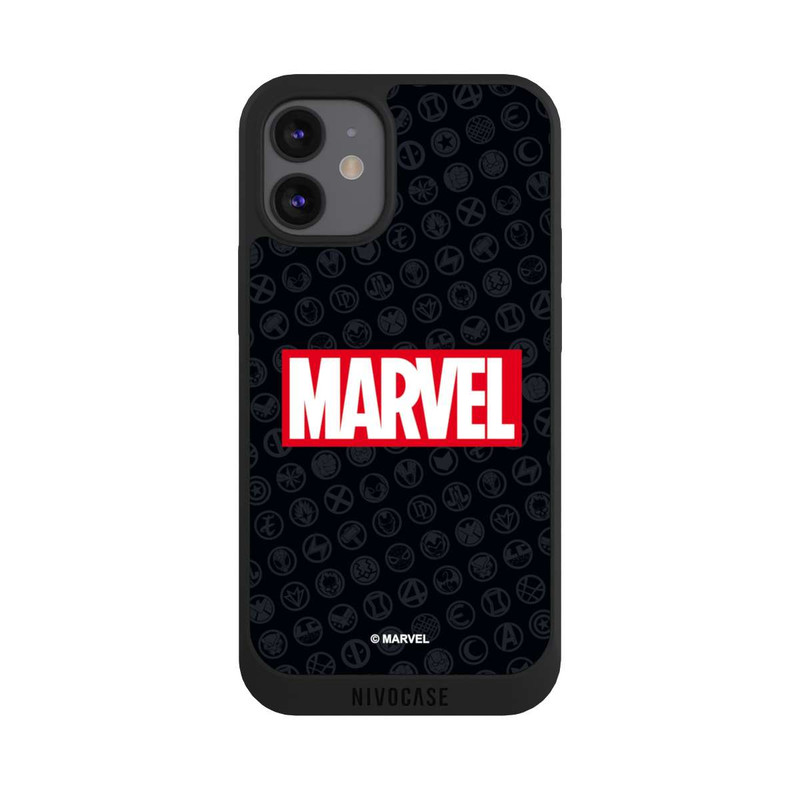 iPhone 12 mini NIVOpure Marvel Logo Black Red 