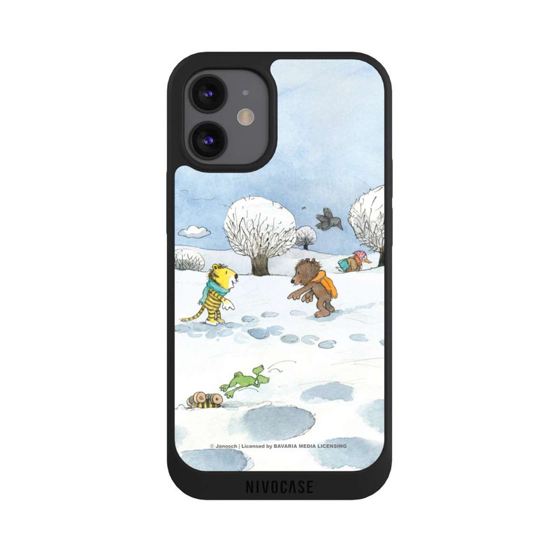 iPhone 12 mini NIVOpure Kleiner Bär und kleiner Tiger im Schnee