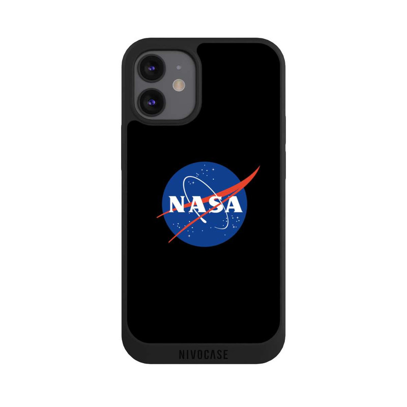 iPhone 12 mini NIVOpure NASA Klassisch - Schwarzer Hintergrund