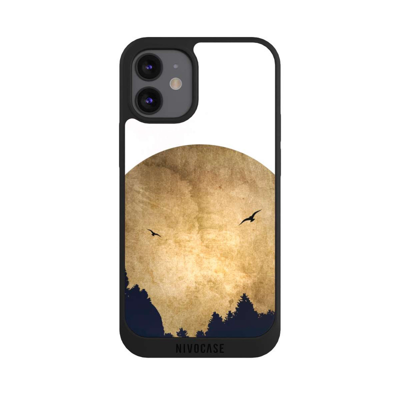 iPhone 12 mini NIVOpure Zwei Vögel vor Mond