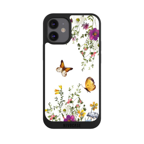 Apple iPhone 12 mini NIVOpure Papillons et fleurs colorées