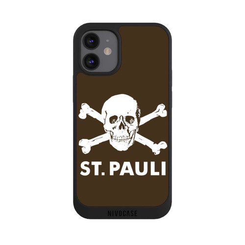 Apple iPhone 12 mini NIVOpure FC St. Pauli Logo Braun