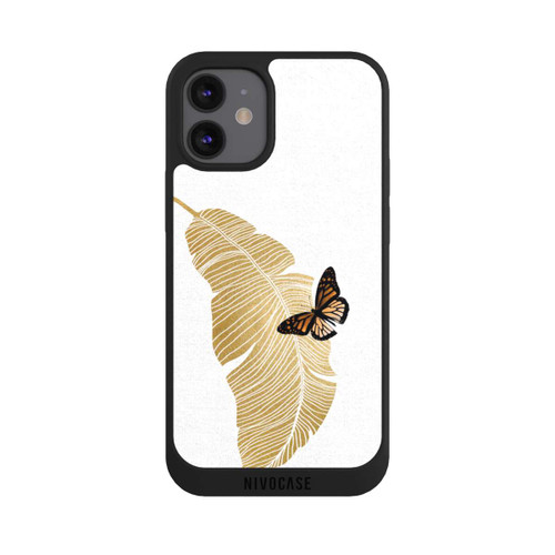 Apple iPhone 12 mini NIVOpure Schmetterling und Palmenblatt