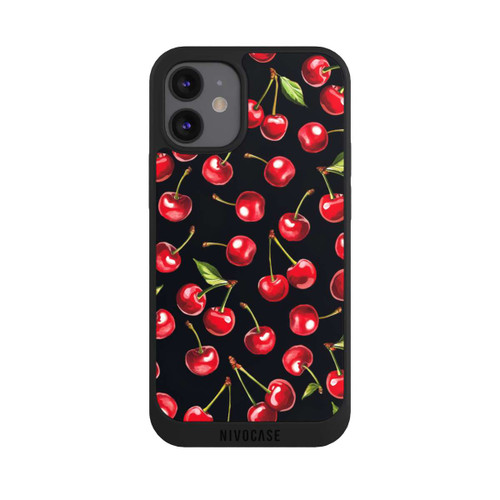 Apple iPhone 12 mini NIVOpure Kirschmuster Schwarz mit KI