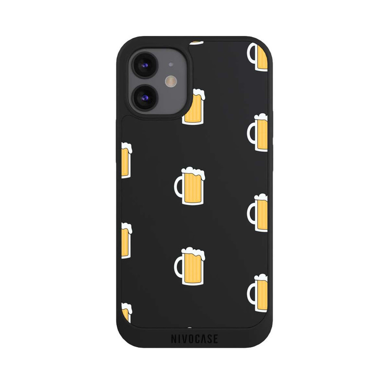 iPhone 12 mini NIVOpure Bierglas Pattern Illustration