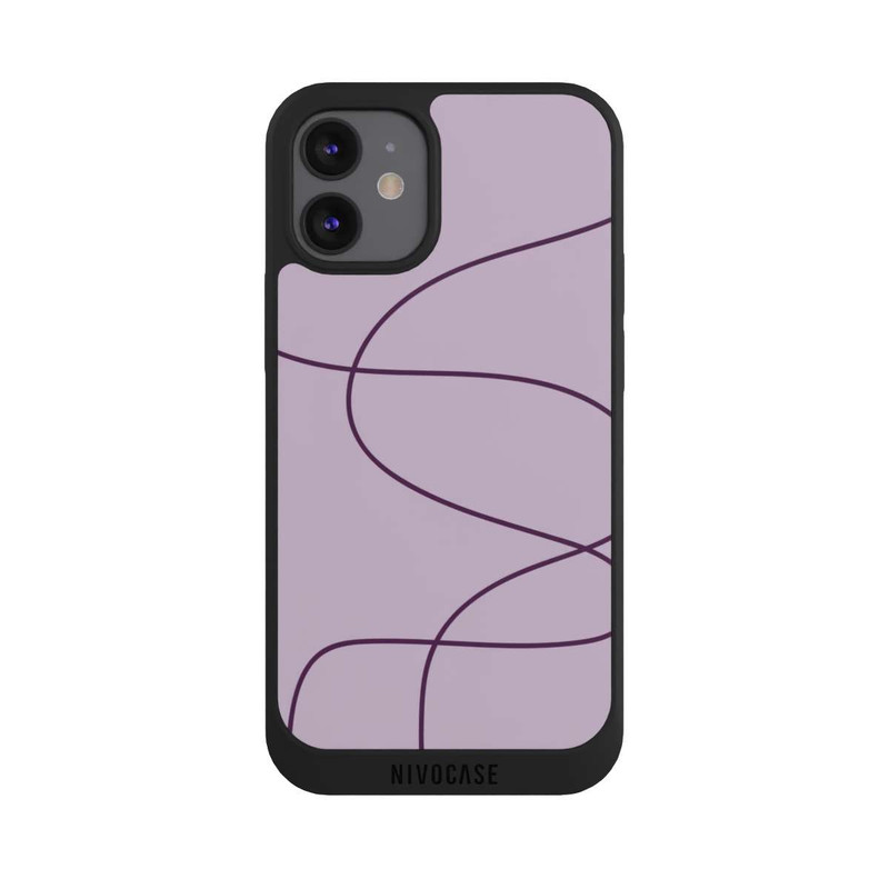 iPhone 12 mini NIVOpure Purble Slim Lines